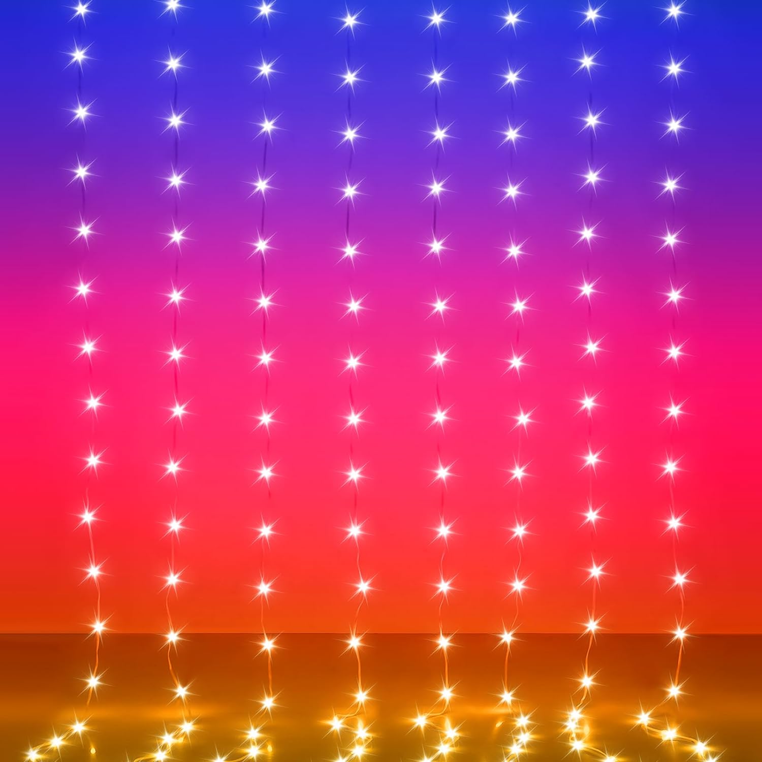 Smart RGB LED Curtain Lights for Vibrant Ambiance