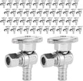 50-Pack EFIELD 1/4 Turn Angle Stop Valve 3/8 OD x 1/2 PEX - Value Pack