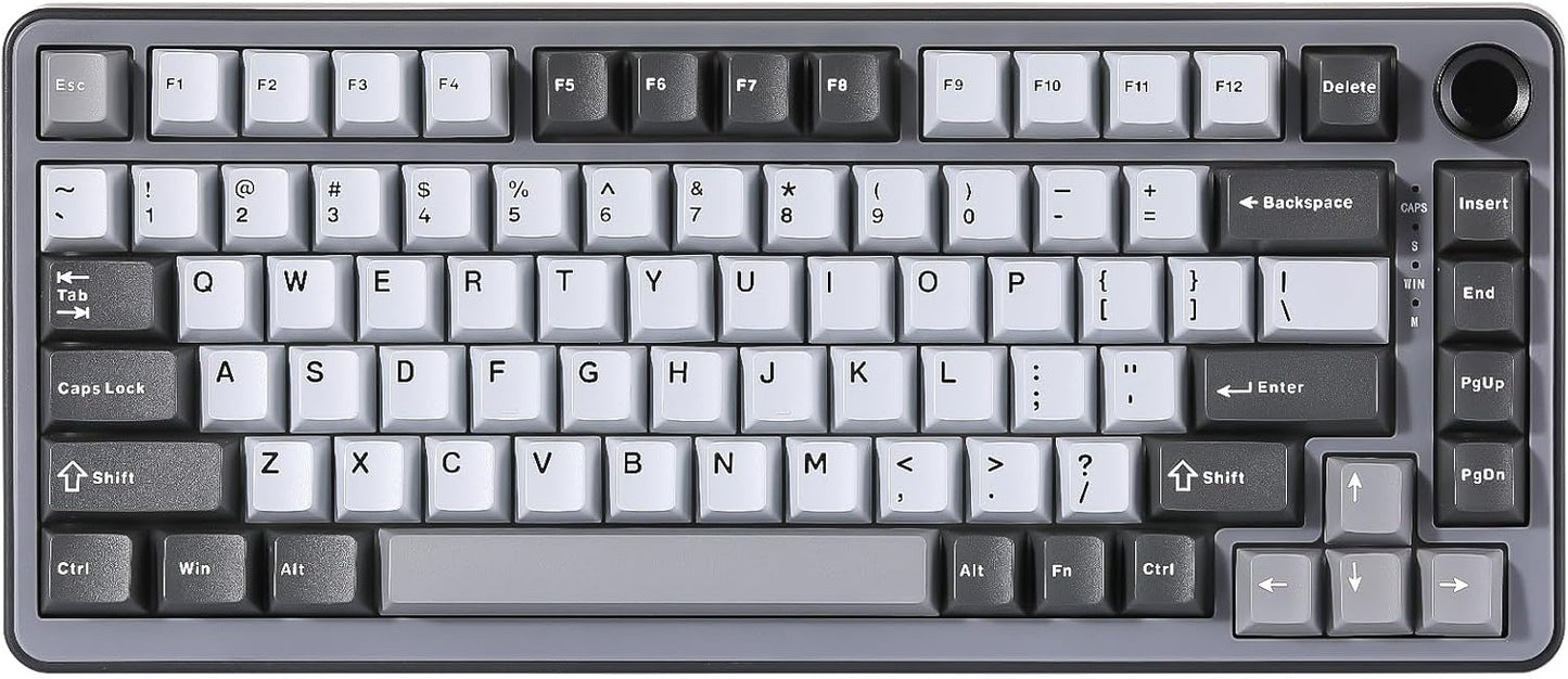 YUNZII B75 Mechanical Keyboard: Ergonomic 75% Layout with Knob