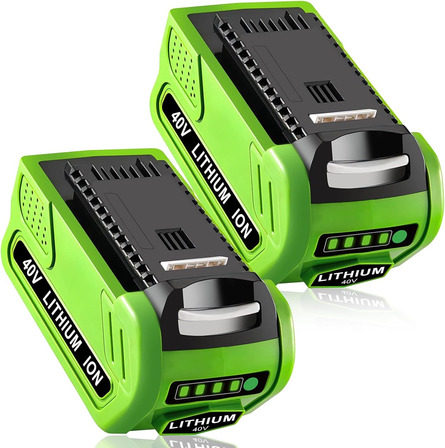 2 Packs 6ah Lithium Ion Battery Replacement for Greenworks 40V