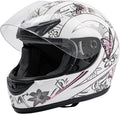 TCMT DOT Butterfly Flip Up Full Face Motorcycle Helmet - Lightweight