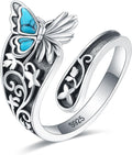 S925 Sterling Silver Abalone Dragonfly Turquoise Spoon
