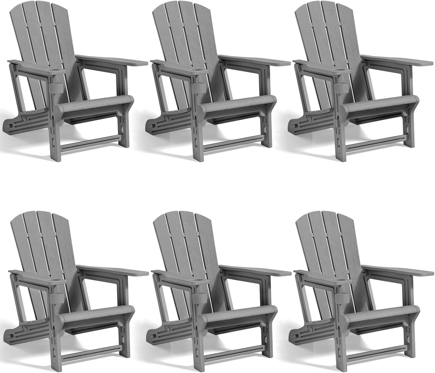 Adirondack Chair Set of 6 for Outdoor Comfort and Style