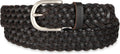 Women's Fully Adjustable Braided Leather Belt for Jeans and Dresses