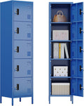 METAN Metal Storage Employees Locker with 5 Lockable Doors