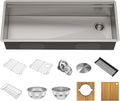KRAUS Kore Workstation 45-inch Undermount Stainless Steel Sink - Space