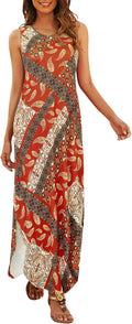 Hount Women's Casual Summer Sleeveless Maxi Dress with Pockets - Easy
