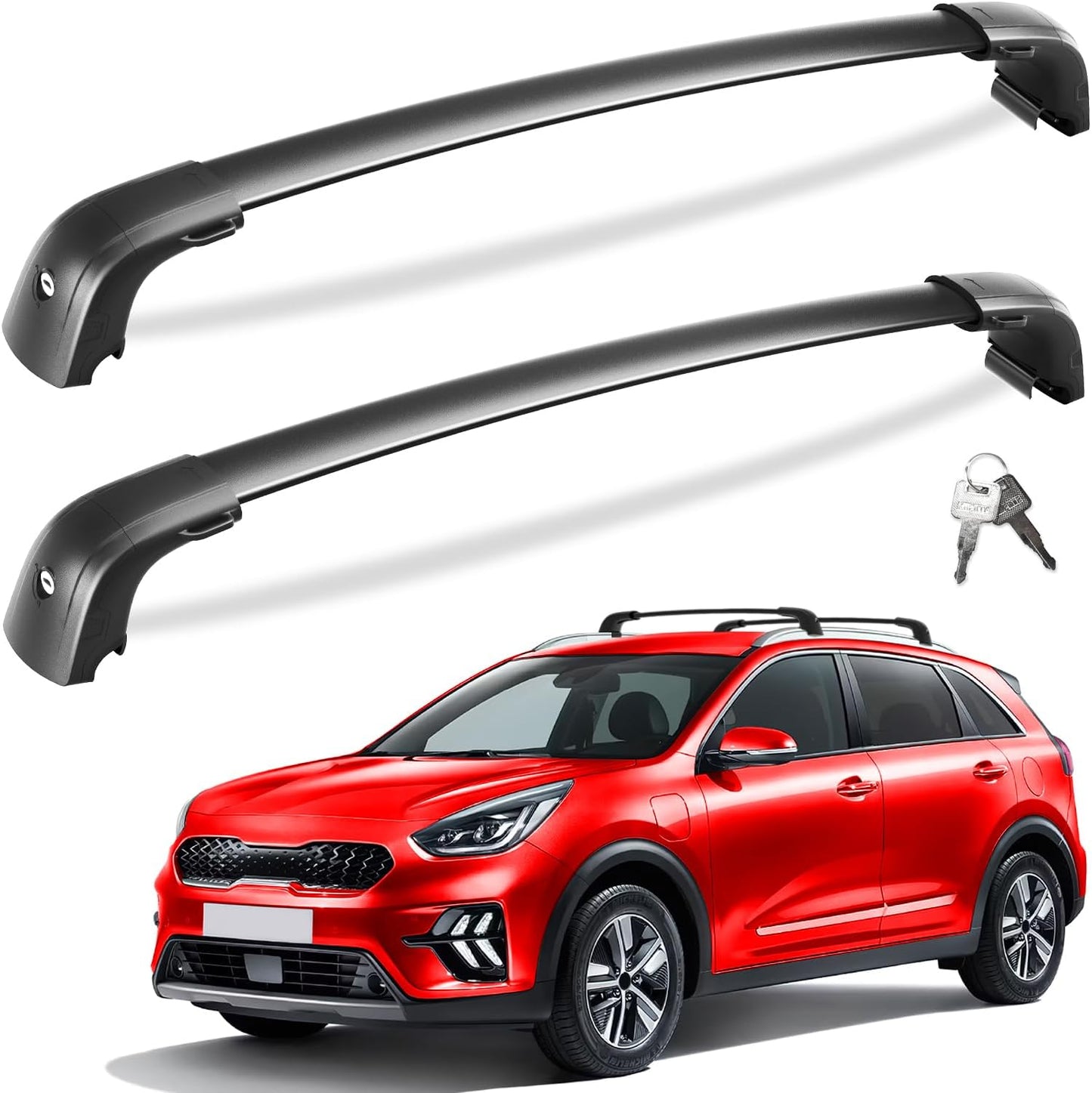 Tuyoung Lockable Roof Rack Cross Bars for KIA NIRO 2017-2022