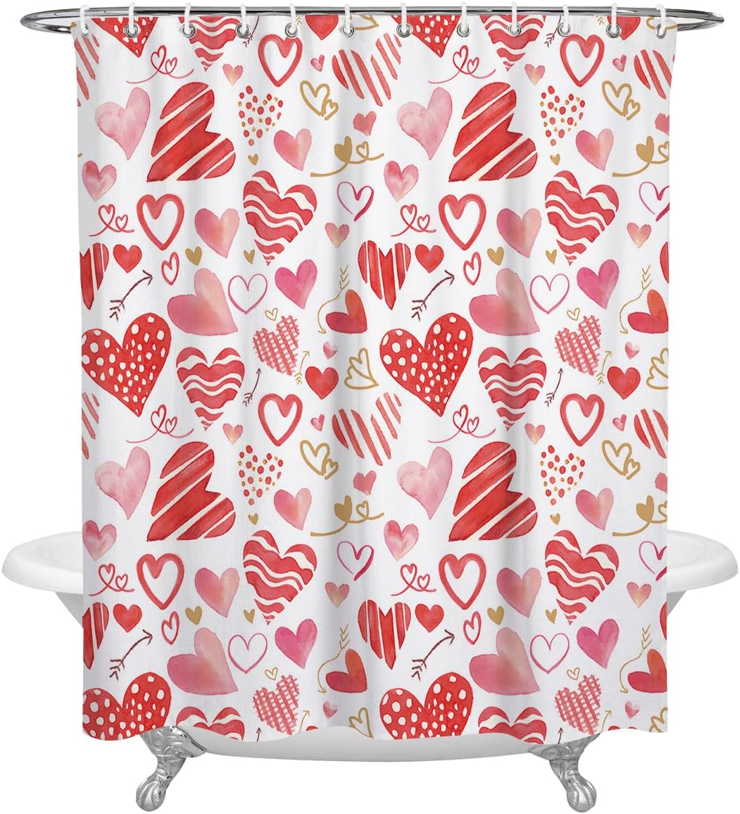 Romantic Valentine's Day Shower Curtain by BestLives