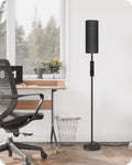 Dimmable Black Floor Lamp for Living Room with Remote - Versatile