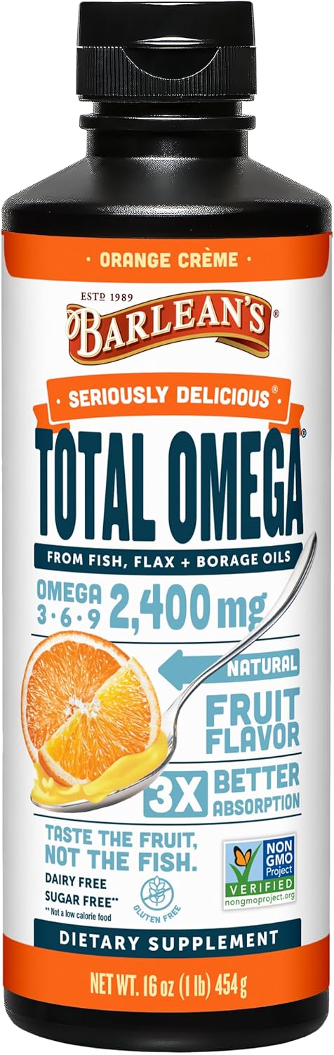 Barlean's Total Omega 3 6 9 Liquid Fish Oil Supplement Review
