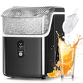 Nugget Ice Makers Countertop 34Lbs/24H Pebble Ice Machine - Stainless
