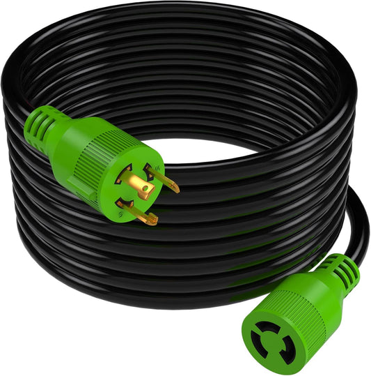 RVMATE 50ft 3 Prong 30 Amp Generator Extension Cord for Safety