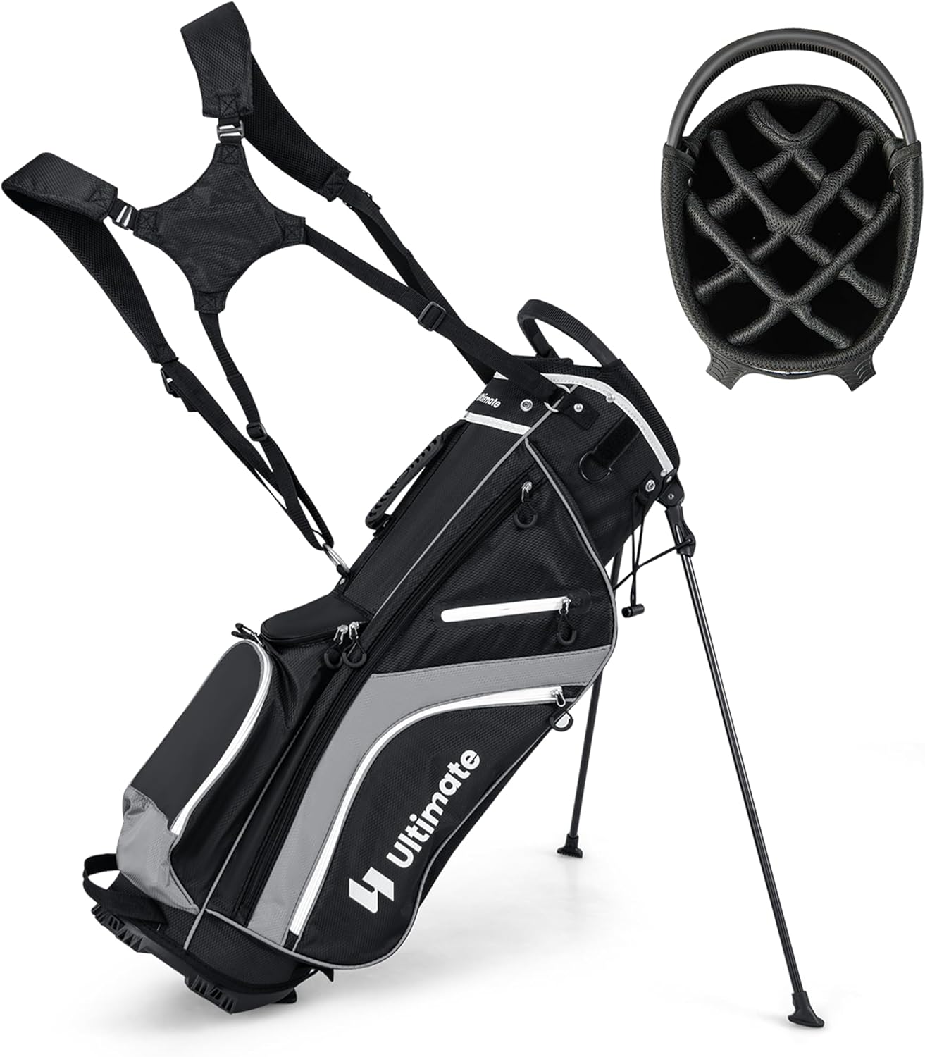 Tangkula 14-Way Golf Stand Bag: Lightweight & Organized!