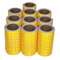 Yellow Reflective Tape 4 in x 10 ft x10 rolls - High Visibility Safety