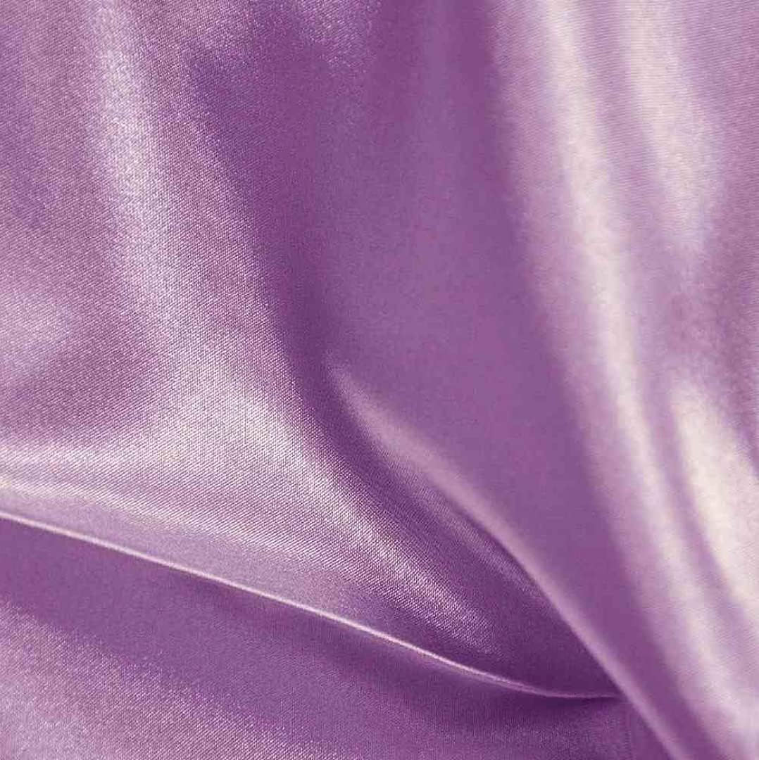 Premium Bridal Wedding Satin Charmeuse Fabric 60ft' Wide Lilac