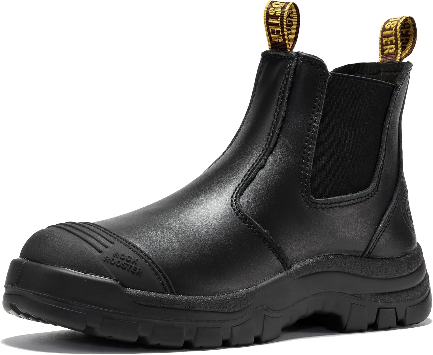 ROCKROOSTER Gammon Men's Slip On Work Boots for Comfort