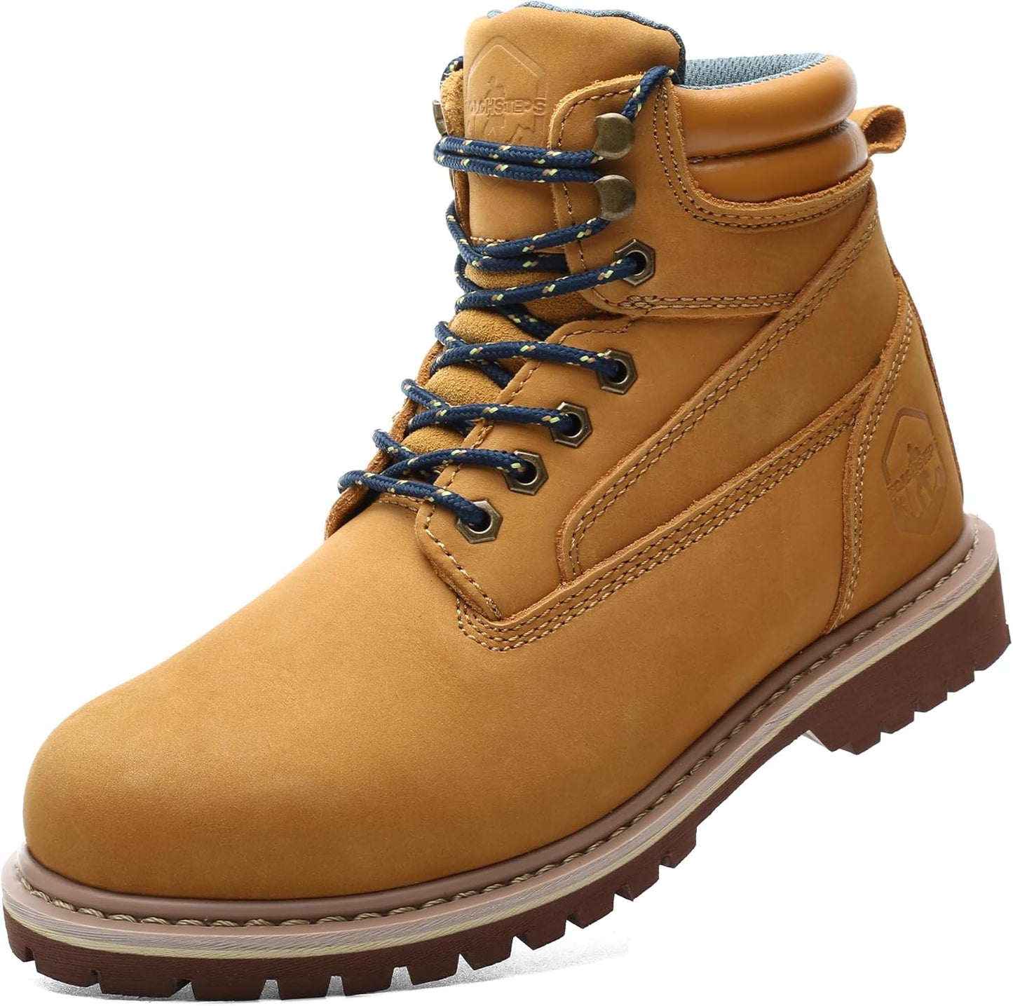 Soft Toe Work Boots for Men 6in Comfort Leather Non Slip Safety