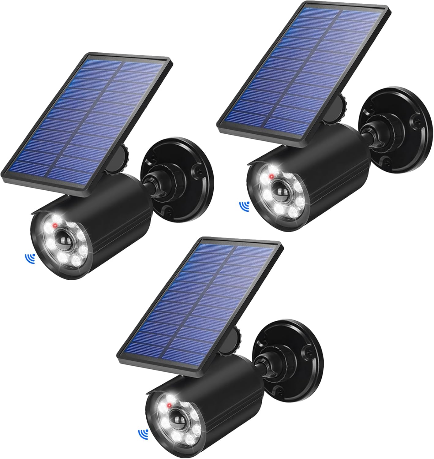 Solar Motion Lights Outdoor 2000LM Security Flood Lights 3 Pack