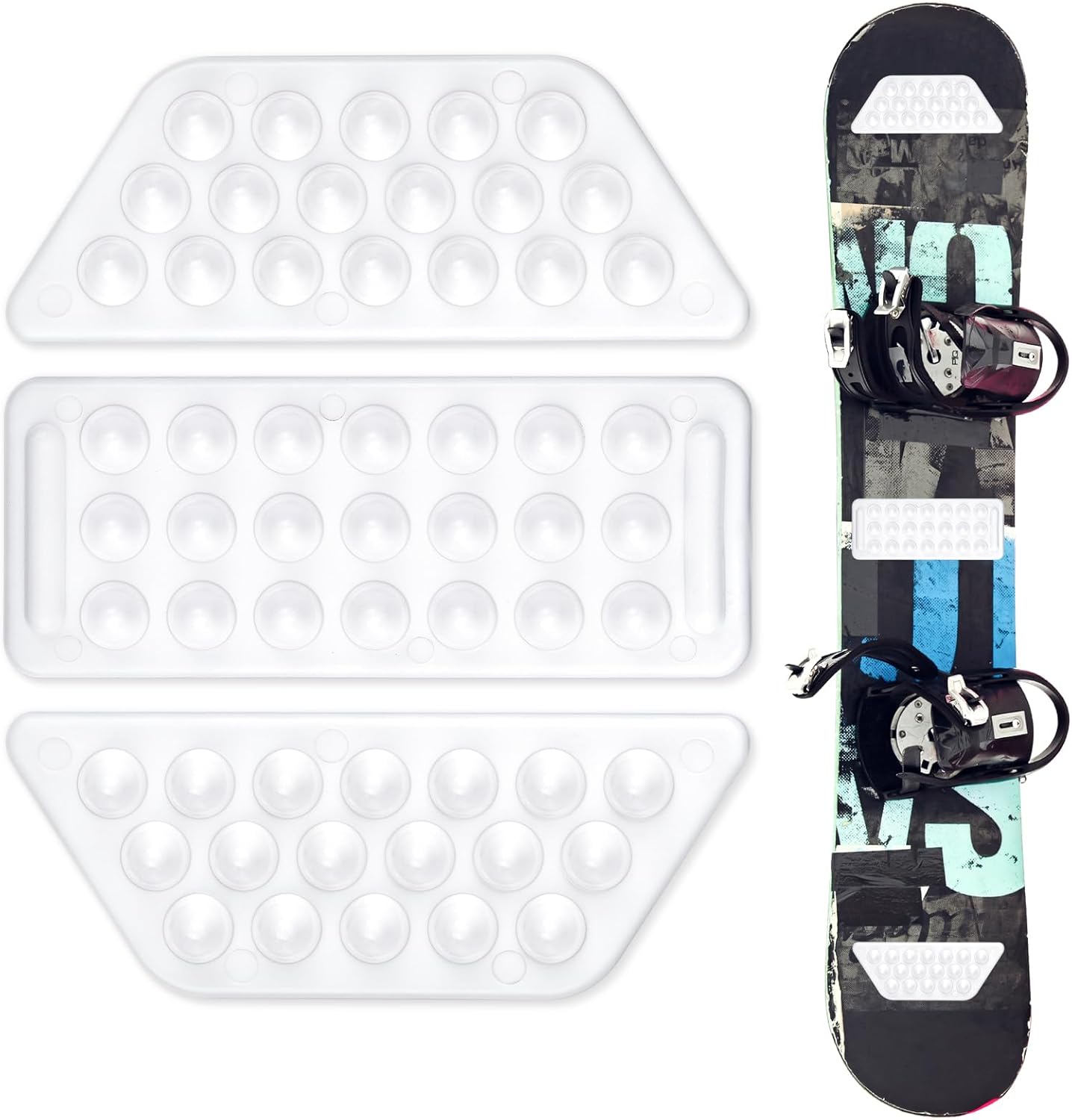 Anti-Slip Snowboard Stomp Pads Set - Enhance Your Grip!