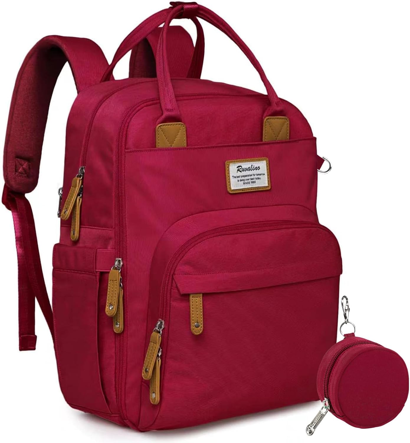 RUVALINO Diaper Bag Backpack - Large Capacity Travel Pack
