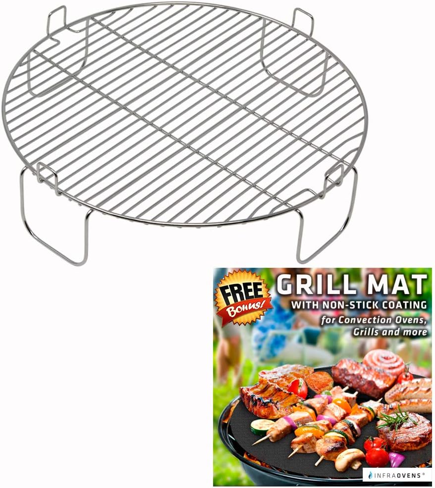 Stainless Steel 3 Grill Rack | Compatible with Convection Ovens | INFRAOVENS