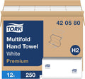 Tork Multifold Hand Towel White - Premium 12-Pack Bulk