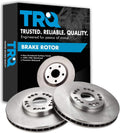 TRQ Front Brake Rotors Set Vented for Lexus GS300 and More