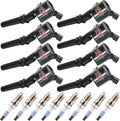 8 Pack DG508 Ignition Coils with Iridium Spark Plugs SP479 - Reliable
