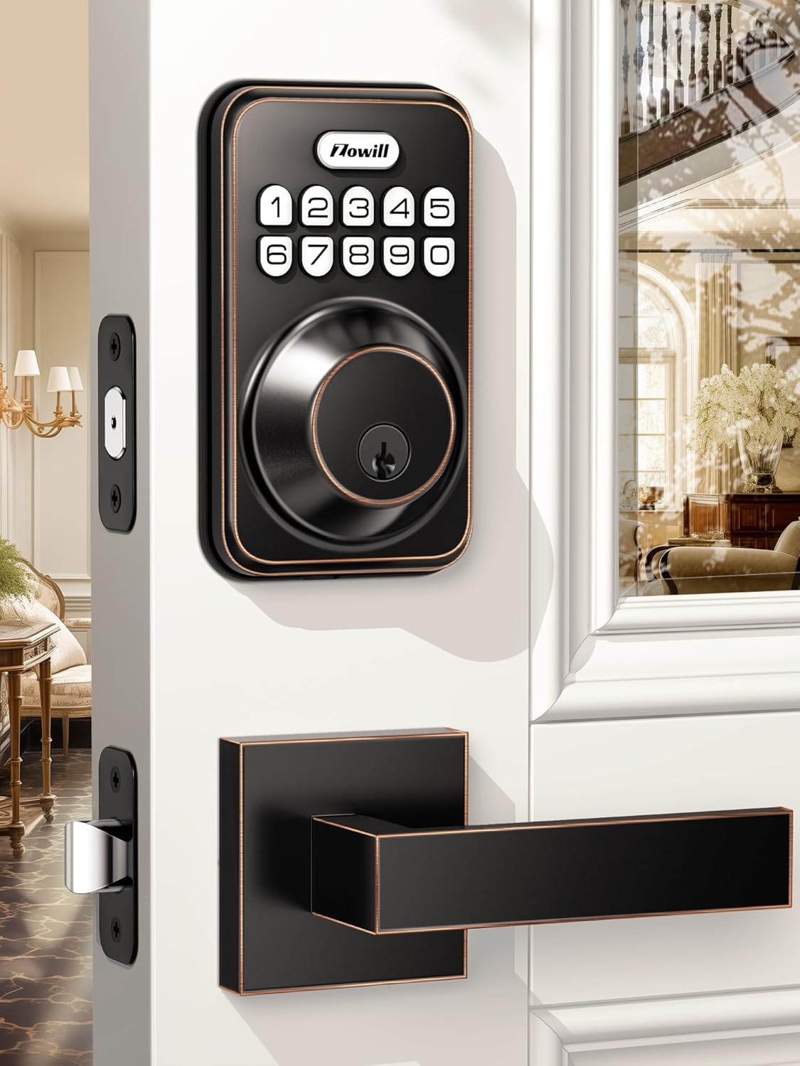 Zowill Keyless Entry Door Lock with Auto-Locking Features