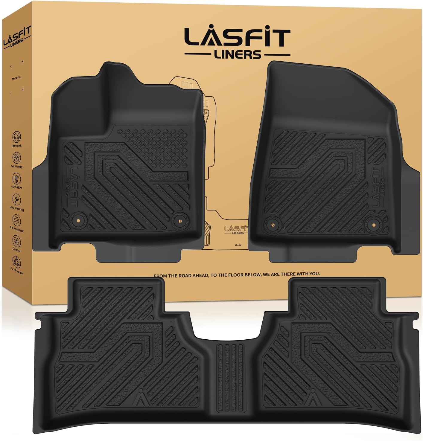 Custom Fit LASFIT Floor Mats for Nissan Murano 2025 - Black