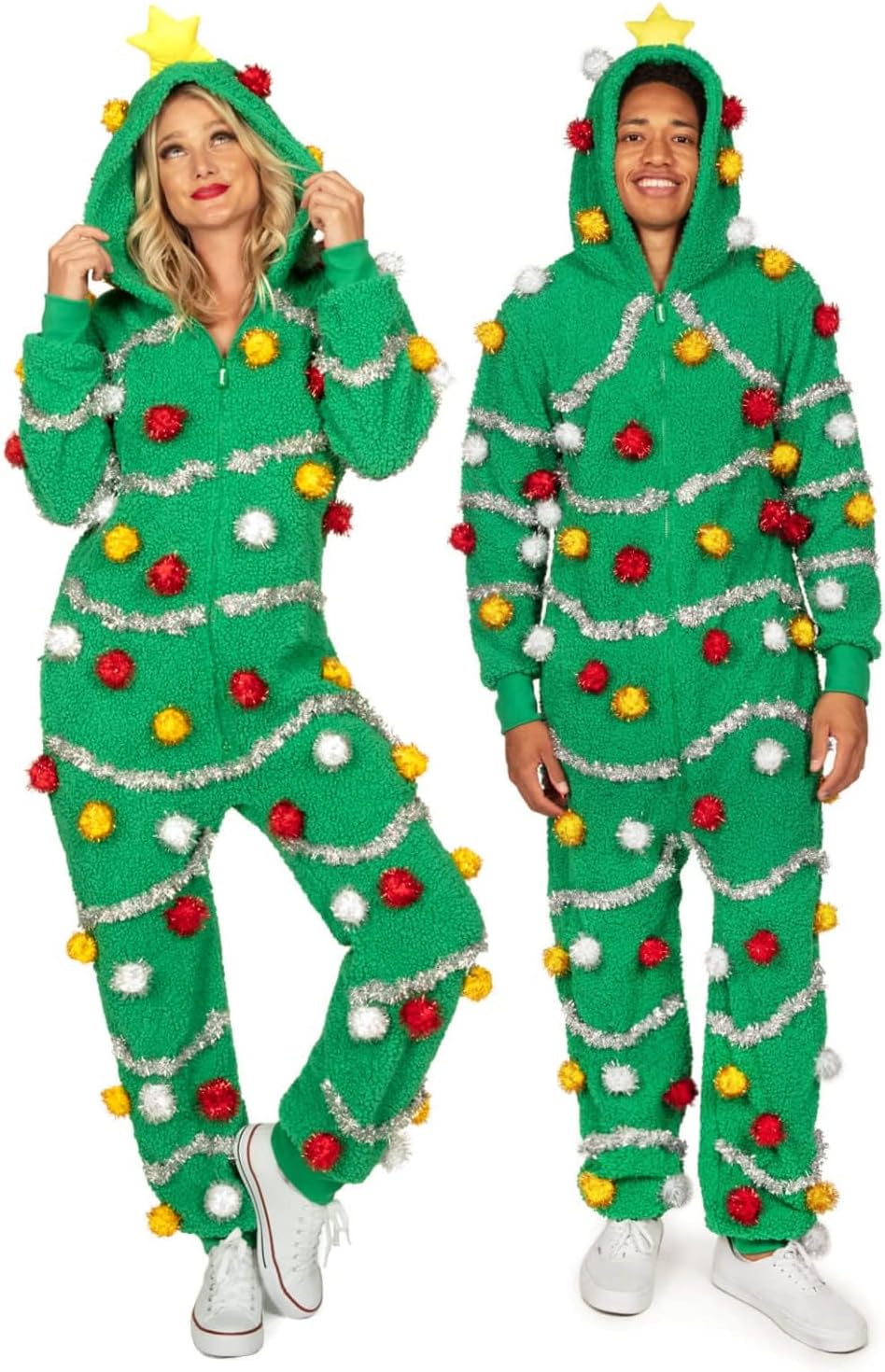 Tipsy Elves Christmas Onesies for Adults - Comfy Holiday Jumpsuits