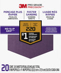 3M Pro Grade No-Slip Grip Advanced Sandpaper 9 x 11 in, 220 Grit