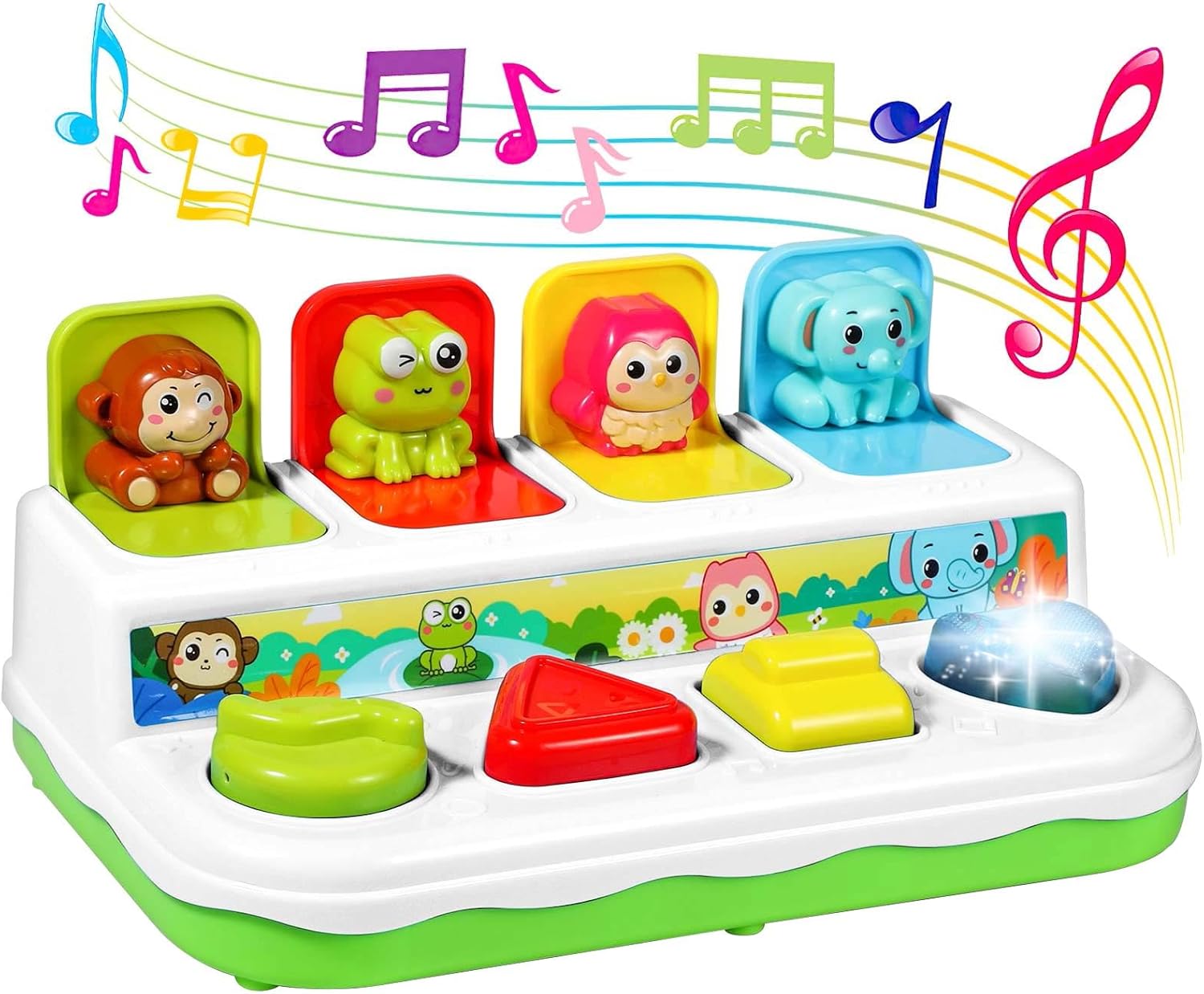 Interactive Cause & Effect Baby Toy for 6-18M, Musical Pop-Up Fun!