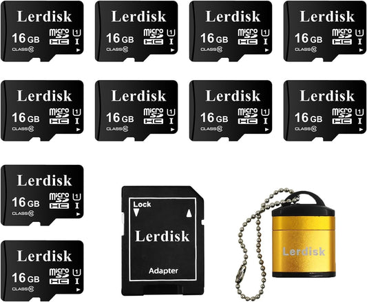 10-Pack 16GB Micro SD Cards by Lerdisk - Factory Wholesale Bulk Deal!
