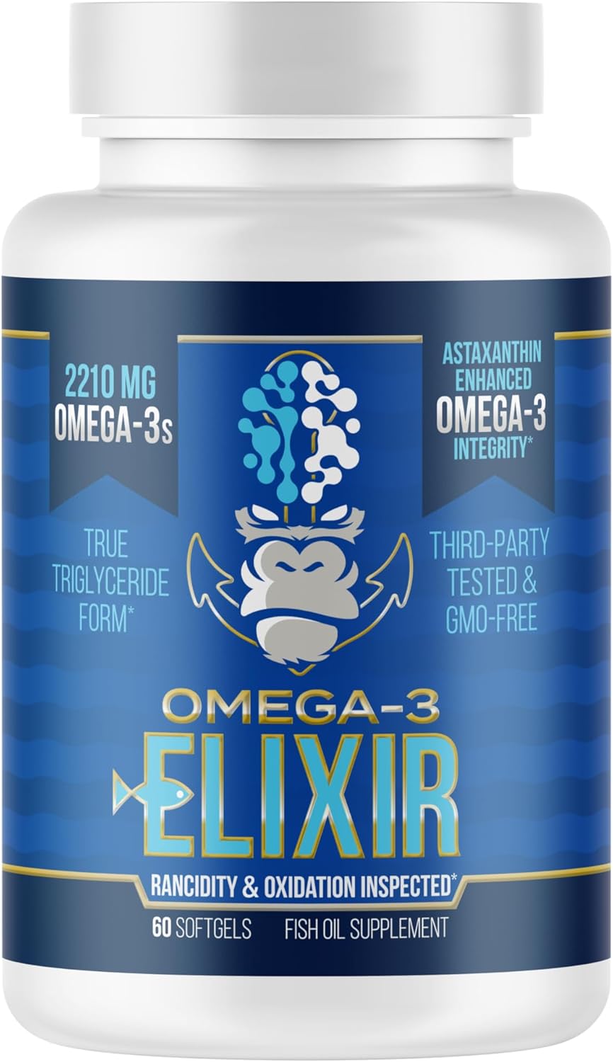 Gorilla Mind Omega-3 Elixir: Fresh Fish Oil for Health