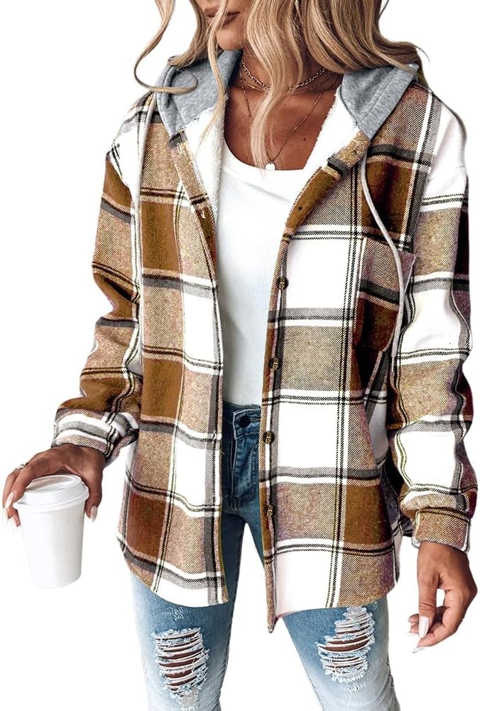 Womens Lightweight Casual Jacket with Fleece Lining for Comfort