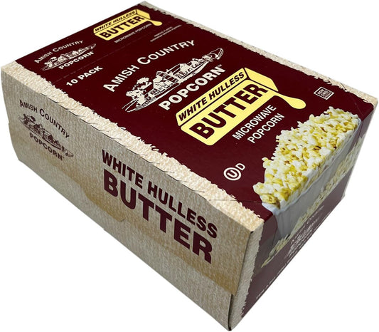 Amish Country Popcorn 10-Pack | Medium White Butter | Non-GMO & Gluten-Free