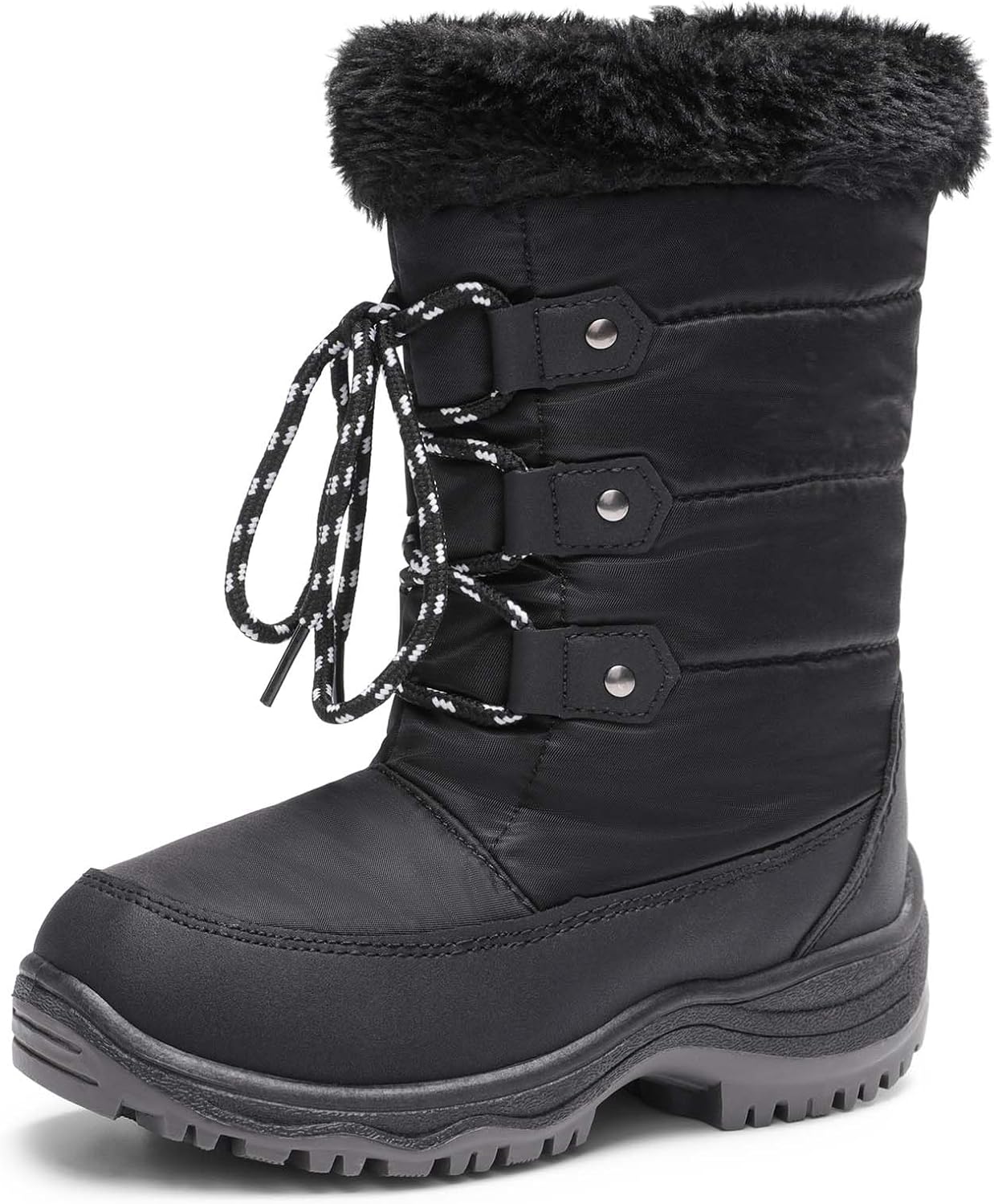 DREAM PAIRS Girls Snow Boots Cozy Anti-Slip Lightweight Design