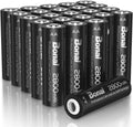 Rechargeable AA Batteries 2800mAh 24 Pack - Long-Life Power