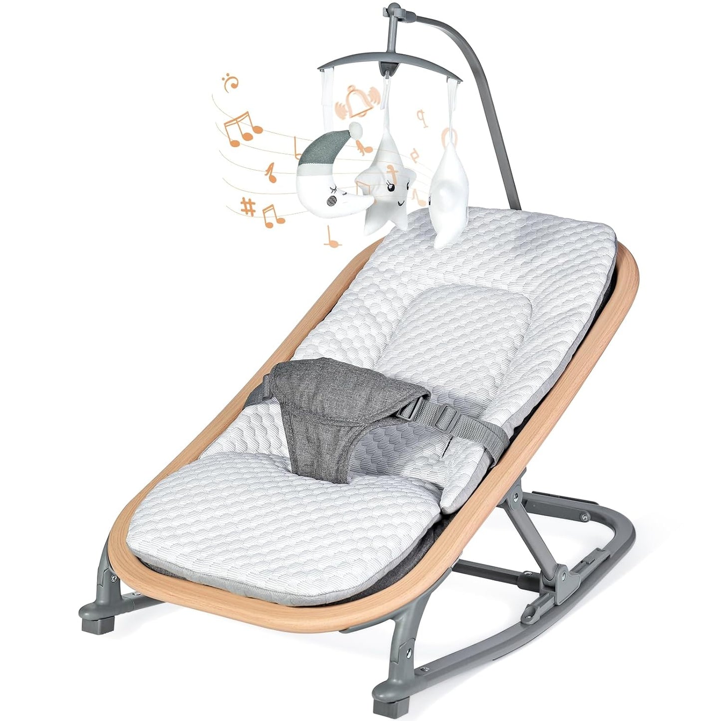 Orzbow 2-in-1 Portable Baby Bouncer - Ergonomic & Adjustable