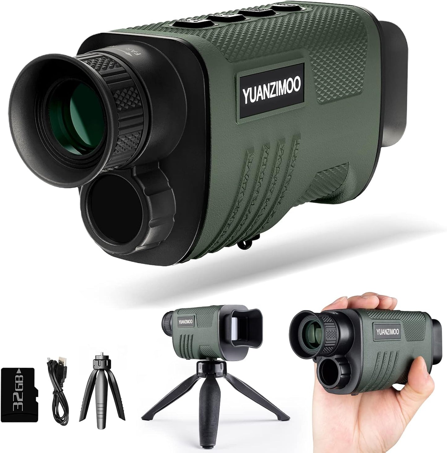 Upgraded Night Vision Monocular Telescope for 100% Darkness