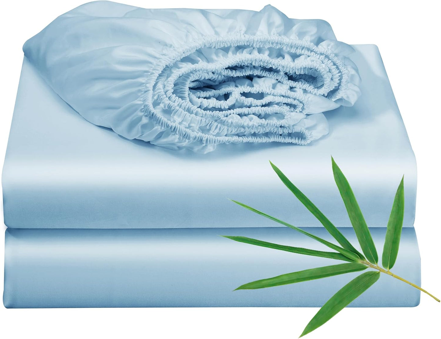 Bamboo Viscose Cooling Fitted Sheet Twin Size for Hot Sleepers