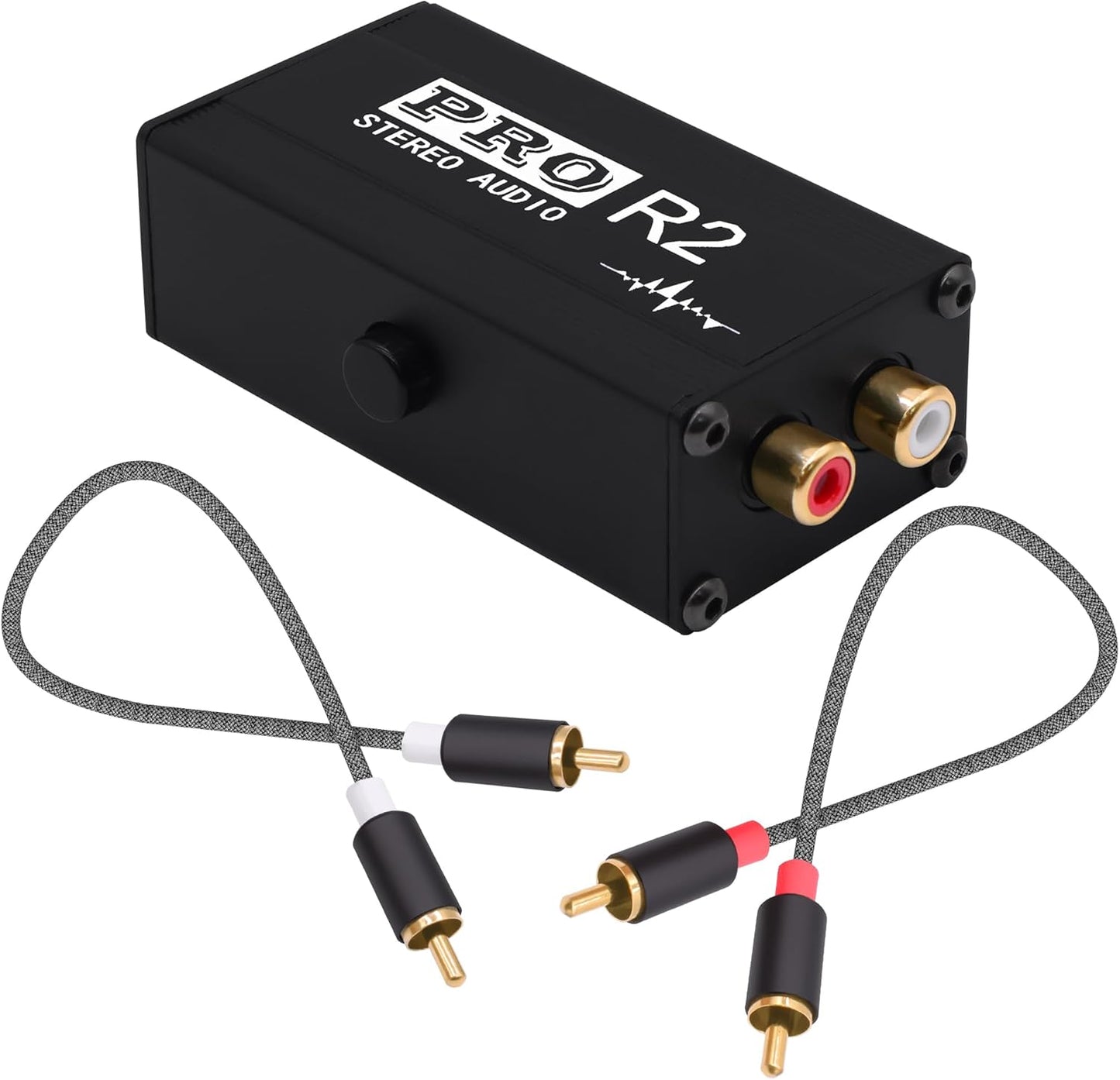 RCA Ground Loop Isolator Noise Filter for Home and Car Audio