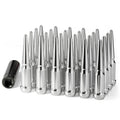 M14x1.5 Spike Lug Nuts 24 Pcs Chrome Spiked Lug Nut Set - Aggressive