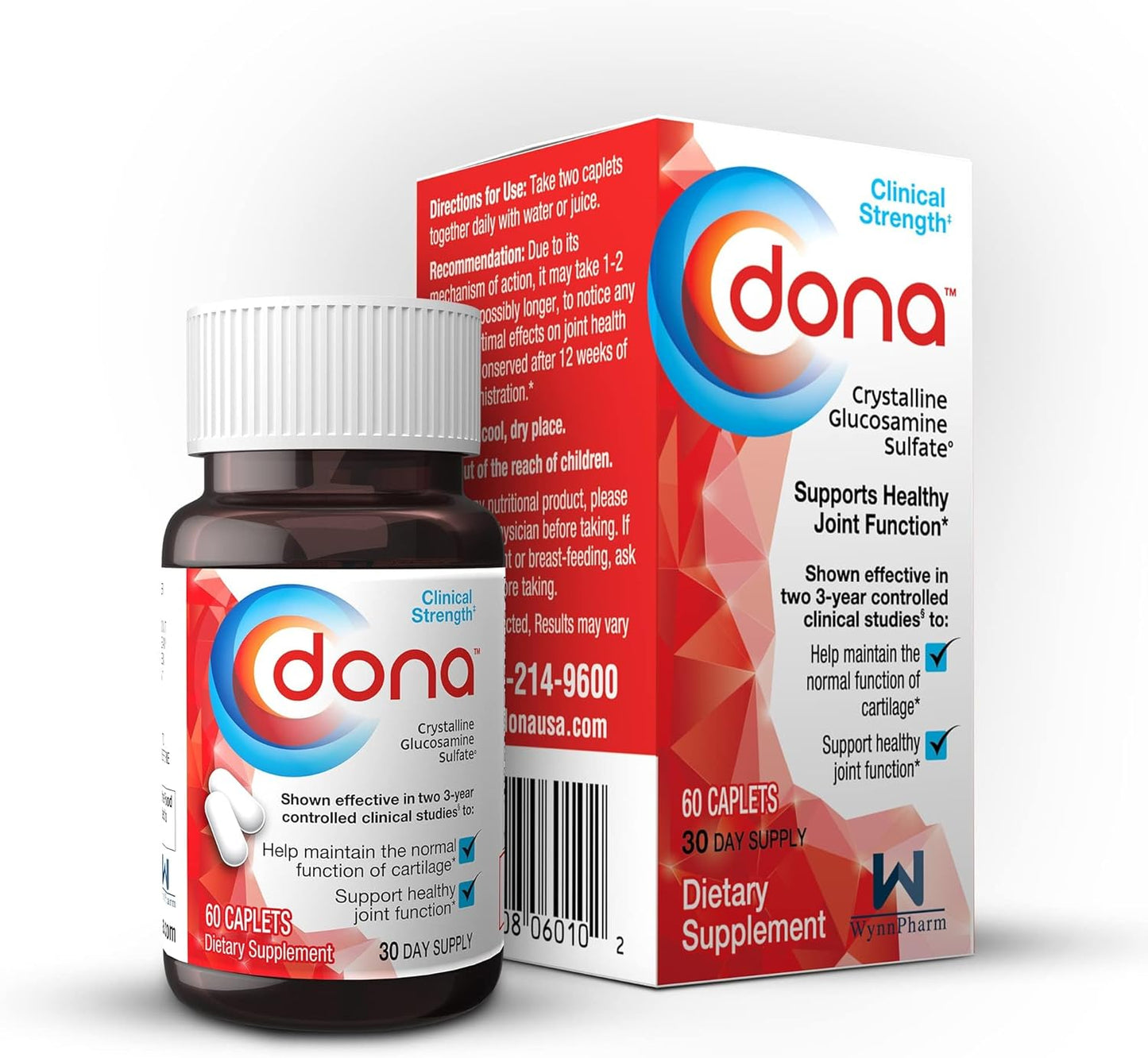 Dona Crystalline Glucosamine Sulfate for Joint Health Support