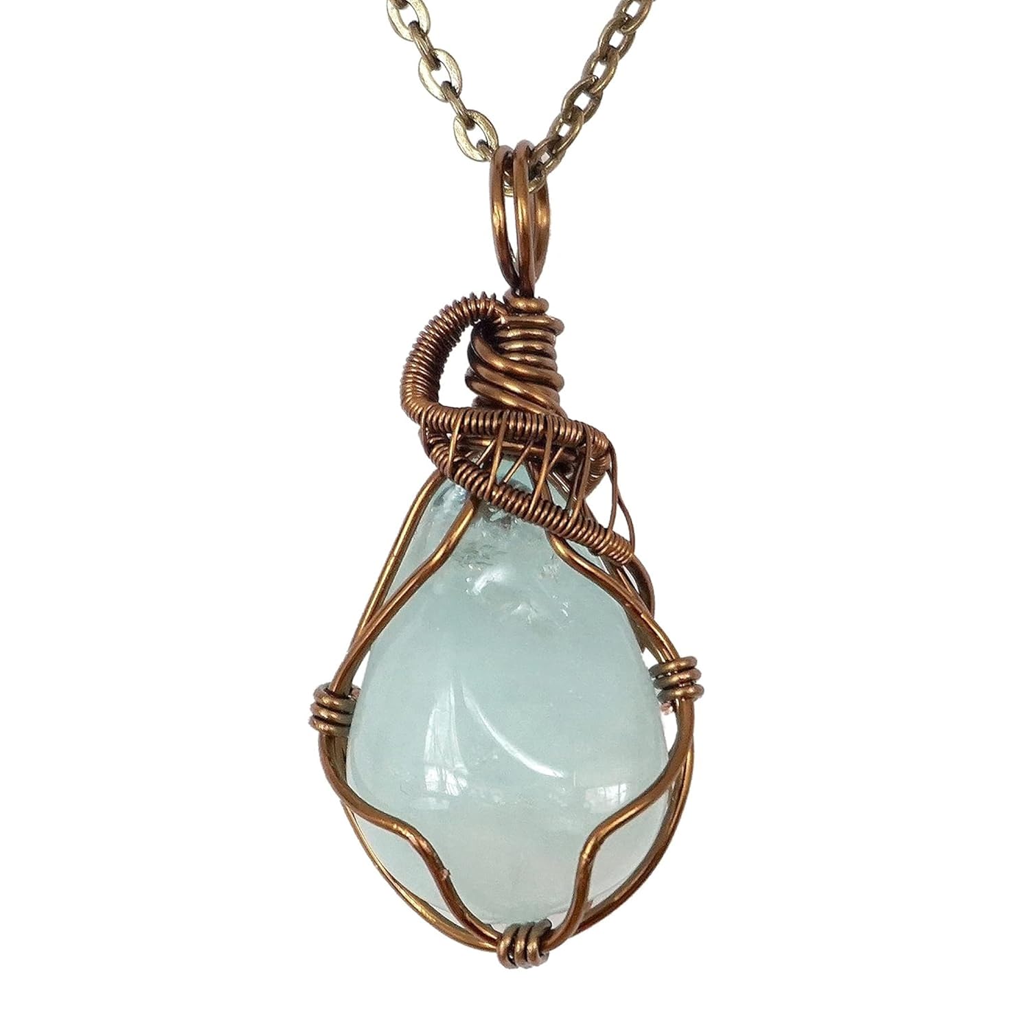 Natural Aquamarine Necklace for Women - March Birthstone Jewelry
