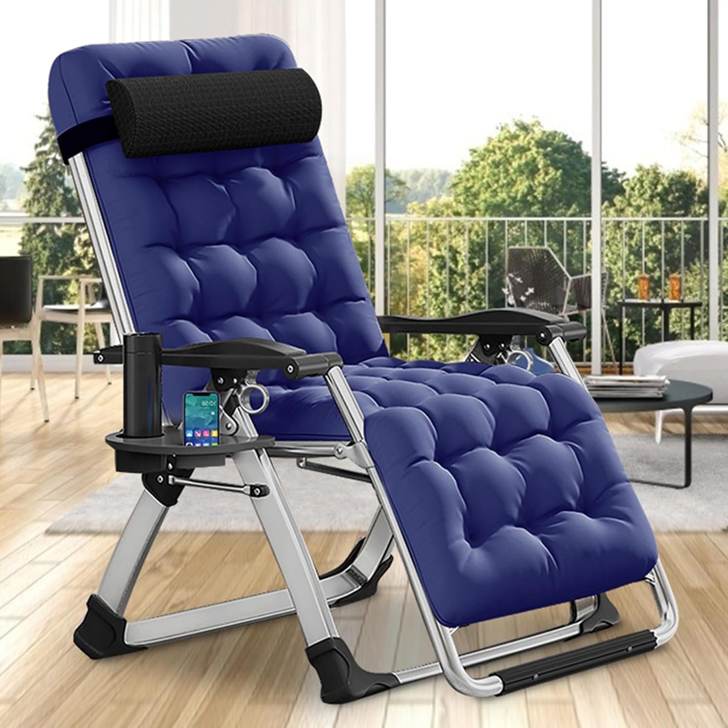 DoCred Comfy Chair Folding Recliner for Indoor and Outdoor Use