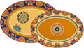 Bico Tunisian 16 and 14 in Oval Platters Set - Durable Ceramic