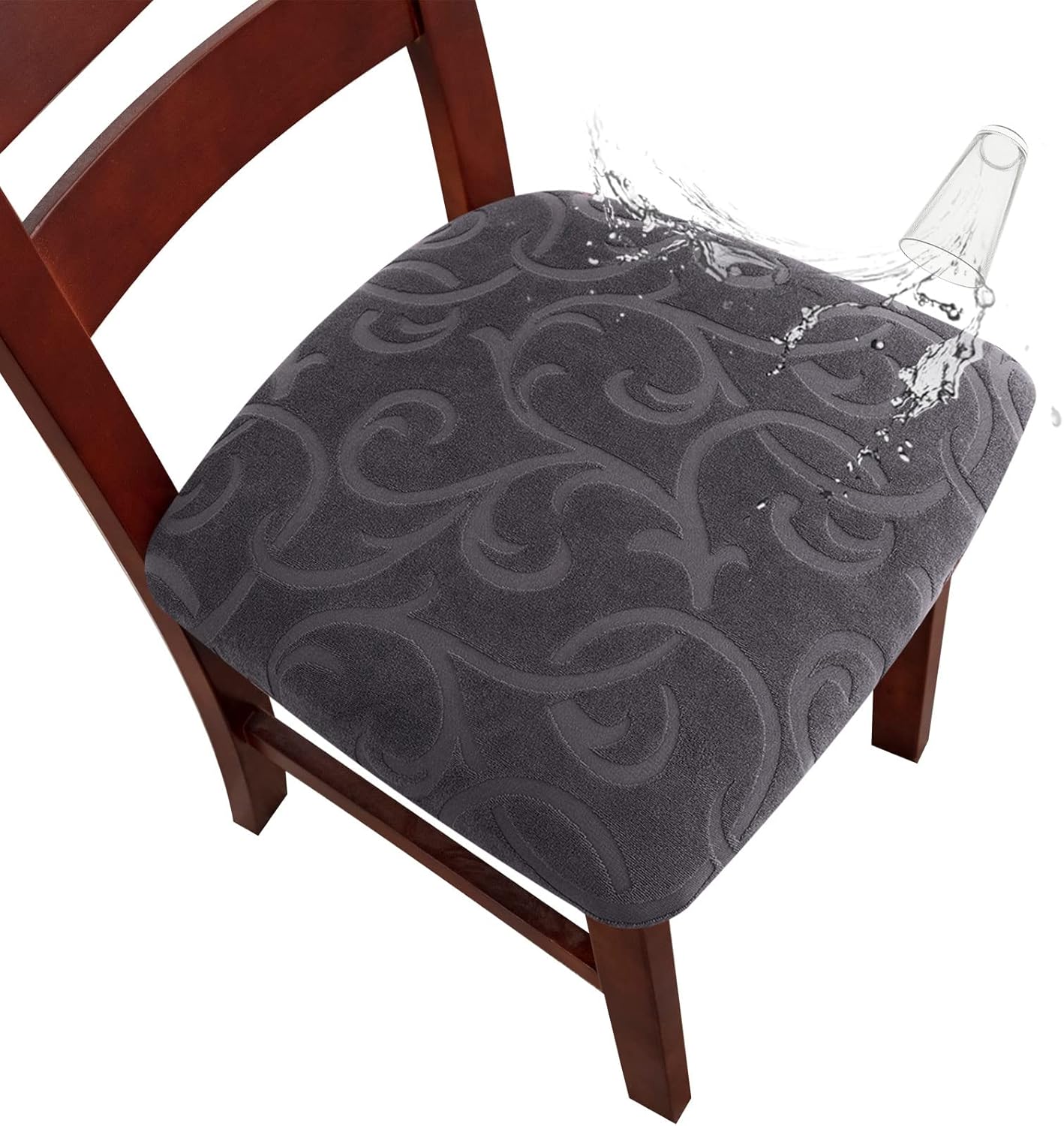 Genina Chair Seat Covers Waterproof for Dining Room Chairs